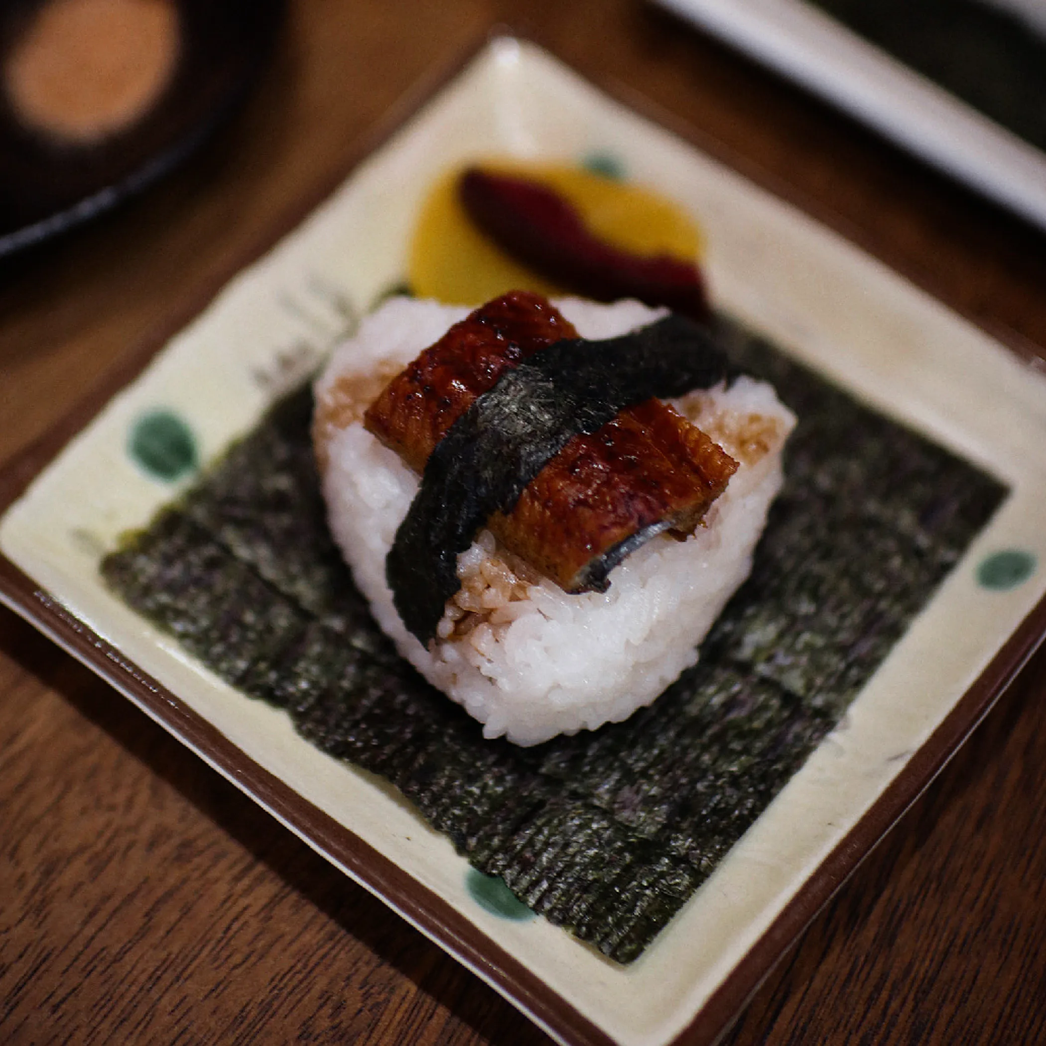 onigiri rice balls on plate