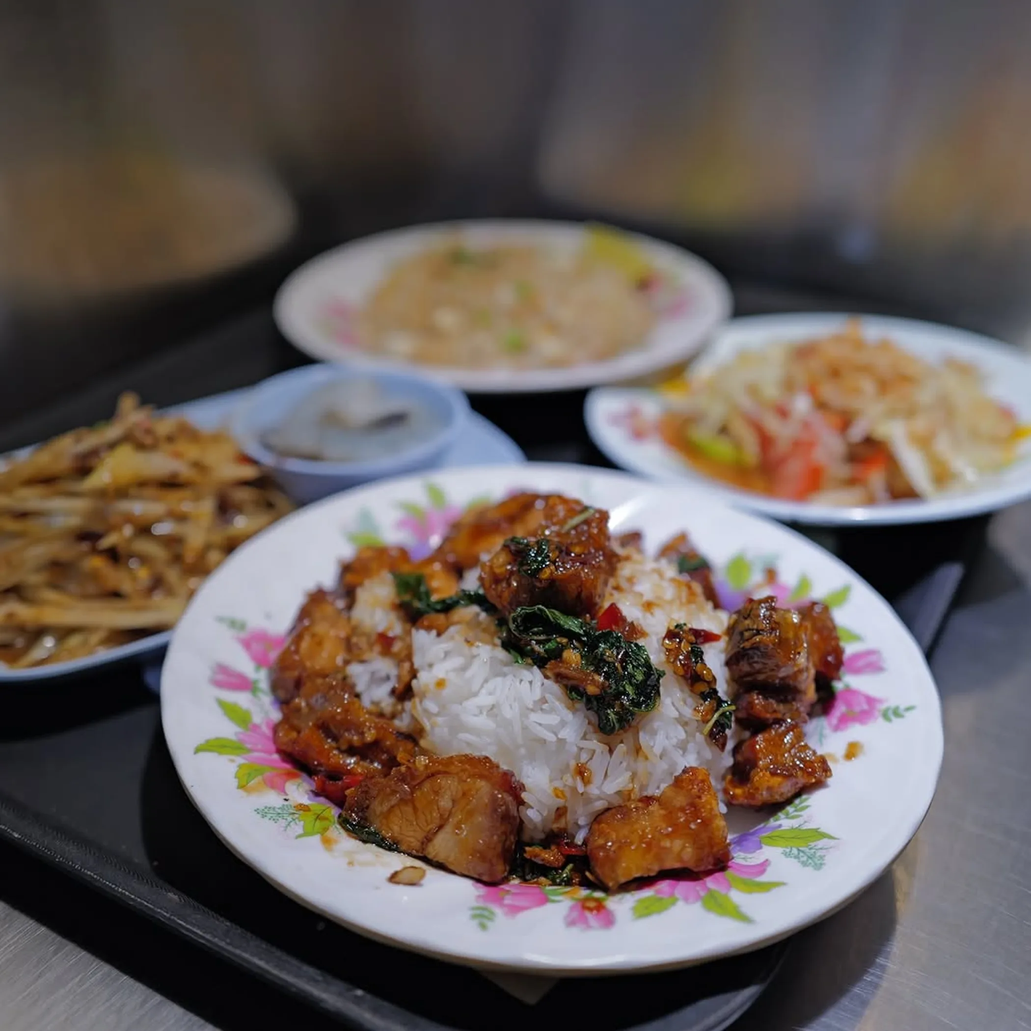late night meal on a plate